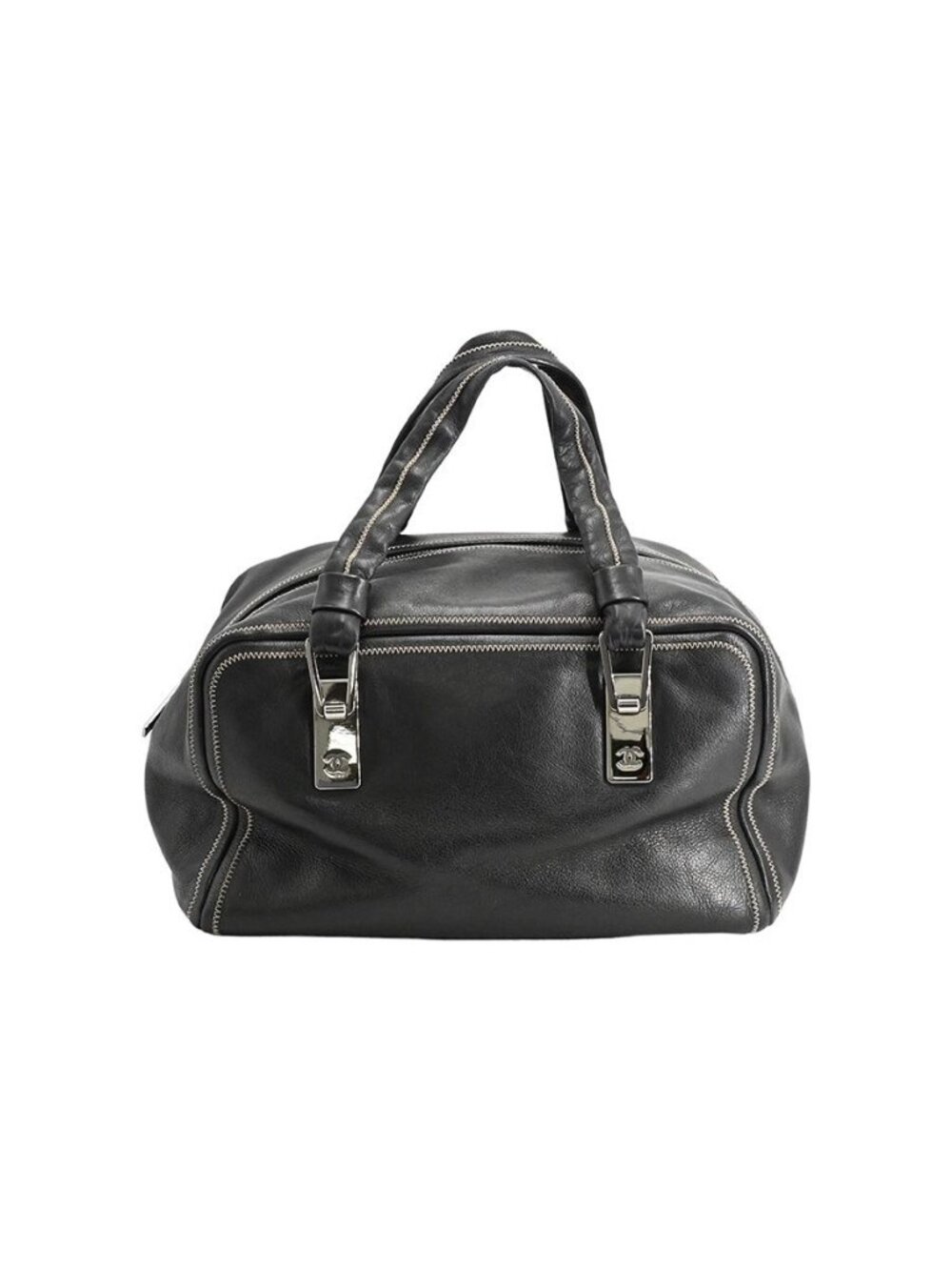 Chanel Boston Bag Travel Bags Black